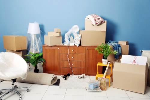 Commercial office relocation scene in Islington