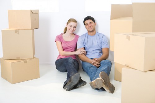 Graphic showing cookie categories used on an Islington moving service website