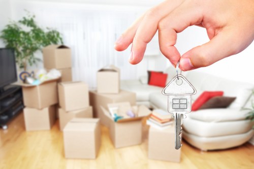 Careful transport of boxes and household items in a local move