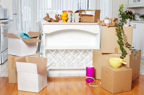 Newly arranged commercial workspace after relocation