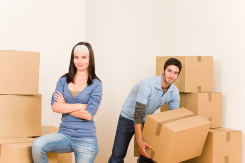 Islington removal team handling furniture during a home move
