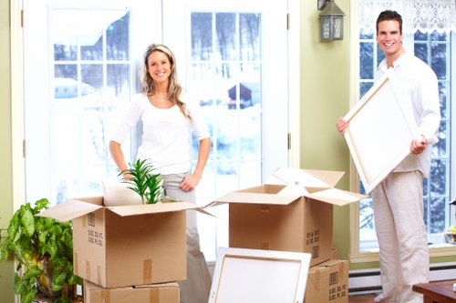 Van loading furniture for an Islington relocation